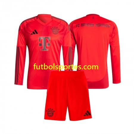 Camiseta Bayern de Múnich Niño Primera Equipación 2024/2025 Manga Larga